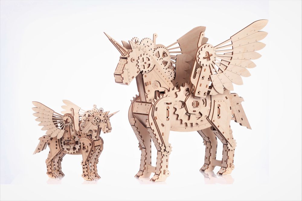 Mechanical Unicorn (Small) (140 Pieces) (245x170x230mm) John Ayrey